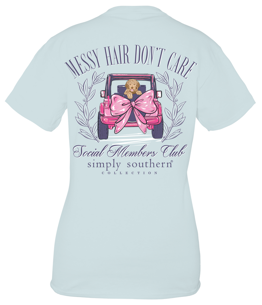 Messy Hair Don't Care - Dog - Social Members Club - SS - S24 - Adult T-Shirt