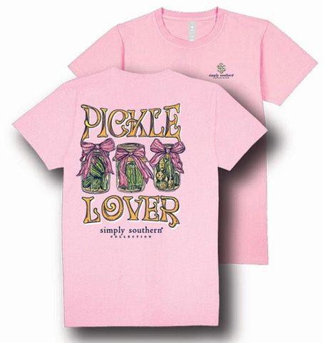 Pickle Lover - Jars - Pink Bows - SS - S25 - Adult T-Shirt