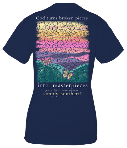 God Turns Broken Pieces Into Masterpieces - SS - S24 - Adult T-Shirt