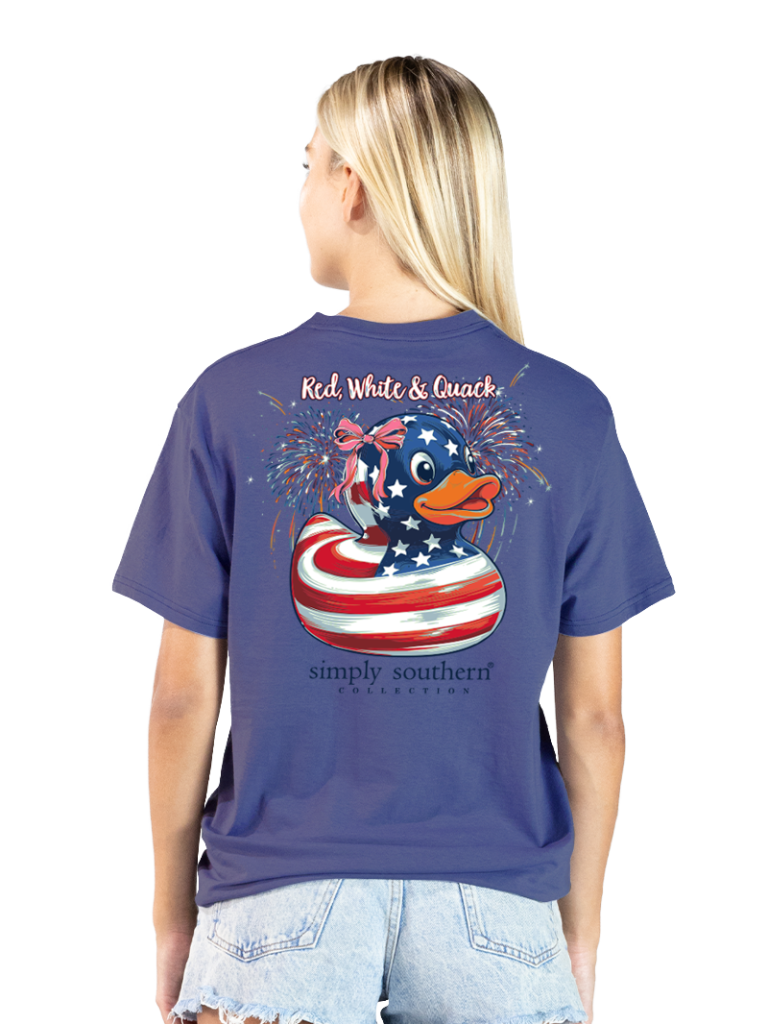 Red, White & Quack - Duck - Patriotic - S26 - SS - Adult T-Shirt