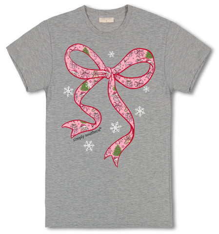 Santa Bow - Christmas - F25 - SS - YOUTH T-Shirt