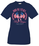 Stars, Stripes & Sparkles - Flags & Bows - SS - S24 - Adult T-Shirt