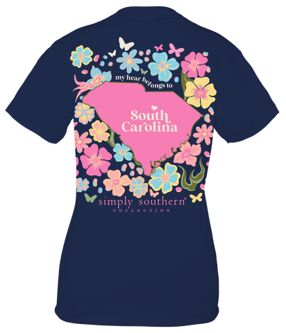SC - My Heart Belongs To South Carolina - SS - S24 - YOUTH T-Shirt
