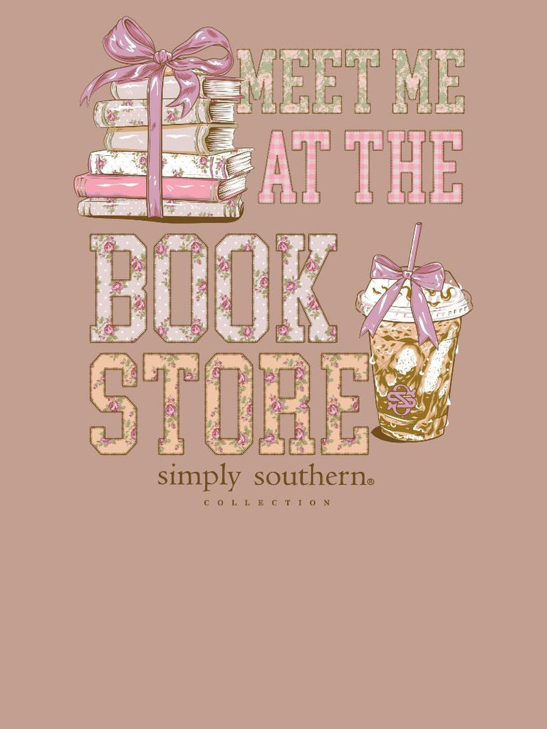 Meet Me At The Book Store - Books - Coffee - Bows - S26 - SS - YOUTH T-Shirt