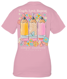 Teach, Love, Repeat - Pencils - SS - S24 - Adult T-Shirt