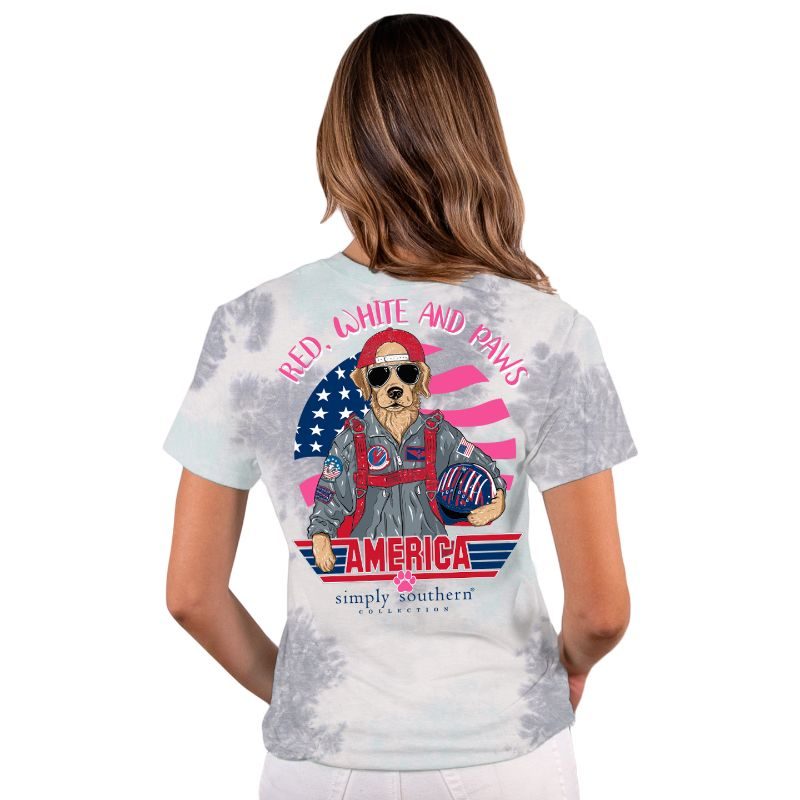 Top Dog - Red, White and Paws - S23 - SS - YOUTH T-Shirt