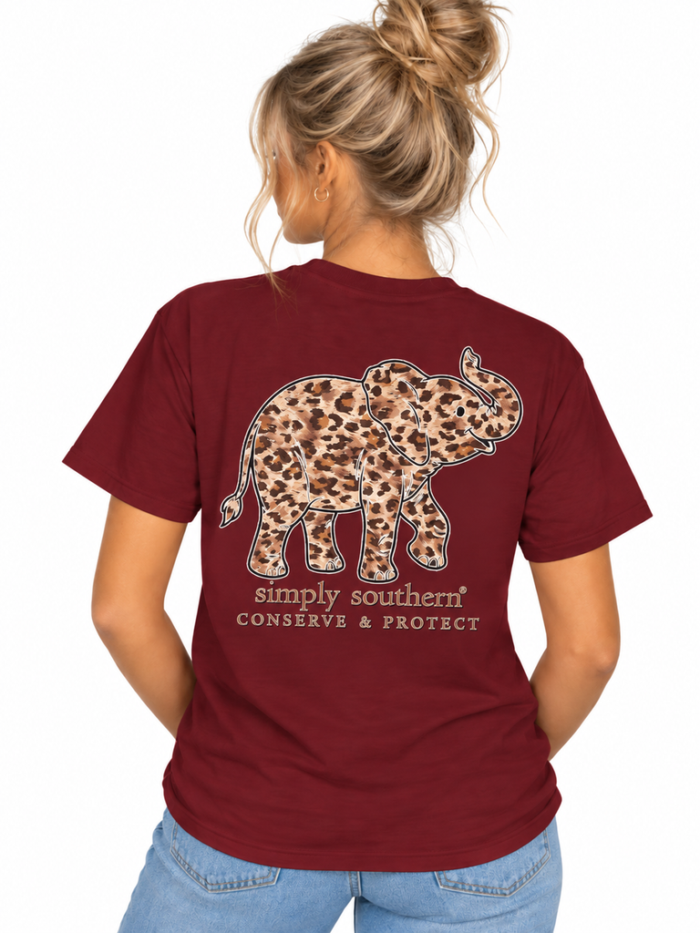 Elephant - Leopard Spots - F26 - SS - Adult T-Shirt