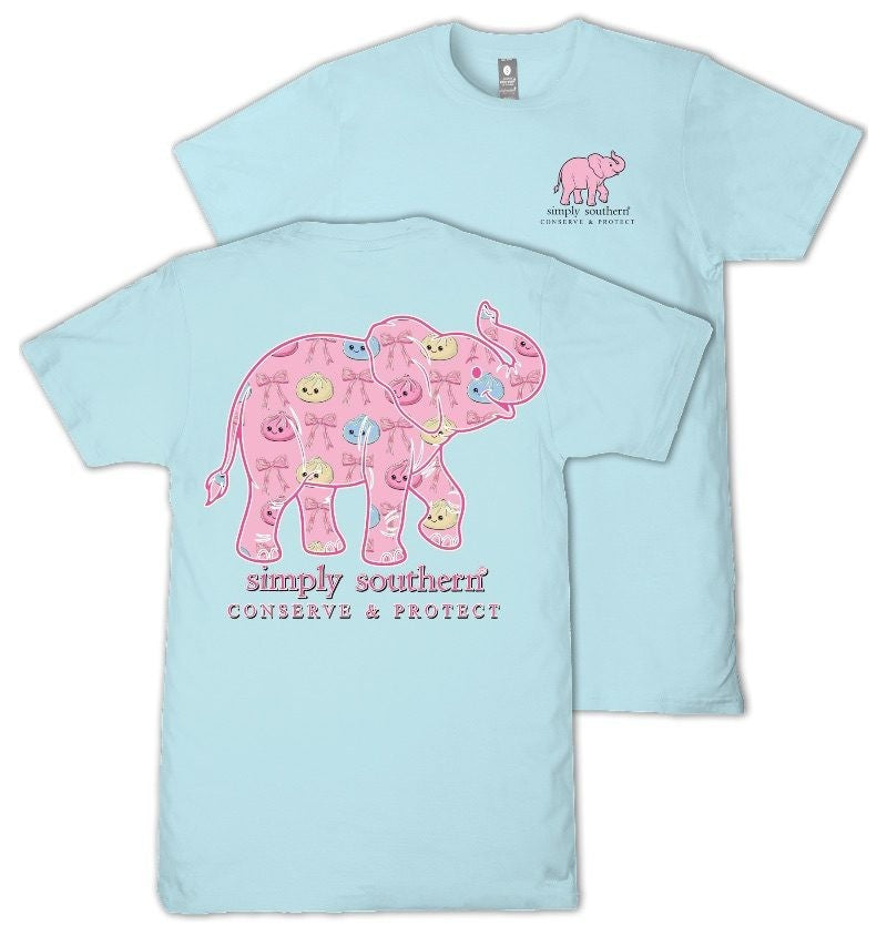 Elephant - Dumplings & Bows - F26 - SS - Adult T-Shirt