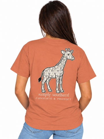 Giraffe - Black Bow - F26 - SS - Adult T-Shirt