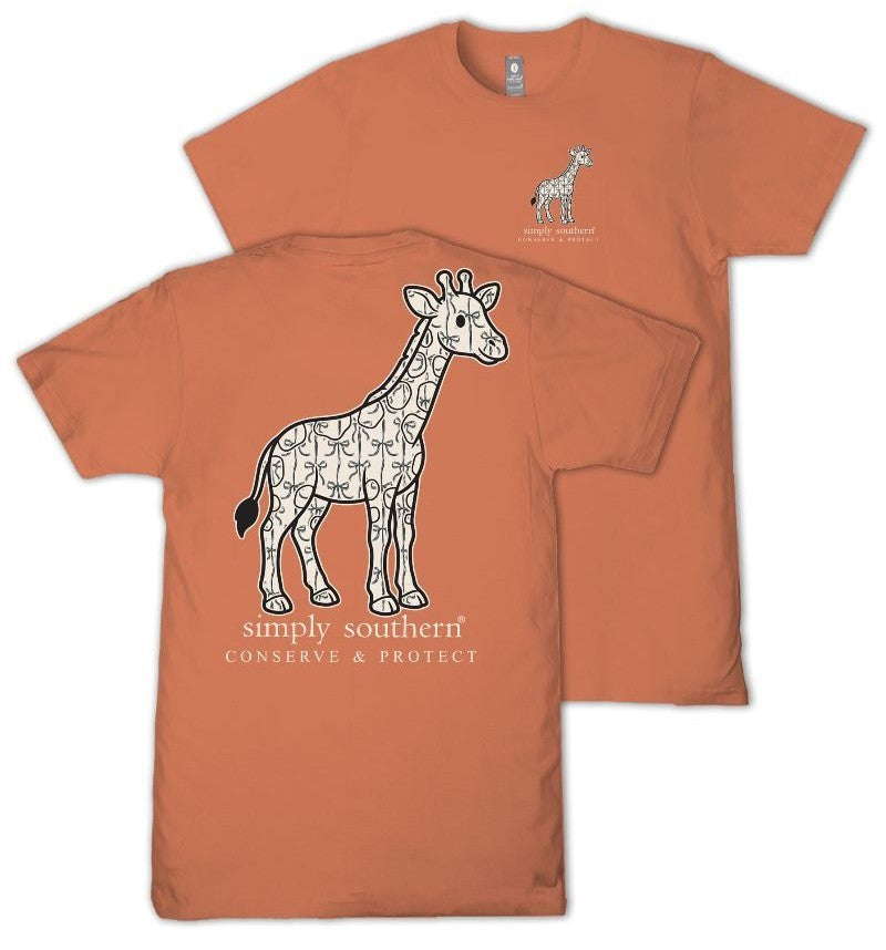Giraffe - Black Bow - F26 - SS - Adult T-Shirt