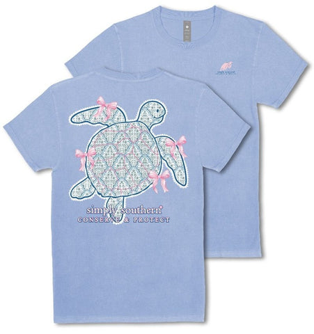 Track Turtle - Damask - Pink Bows - Floral - Conserve & Protect - F25 - SS - Adult T-Shirt
