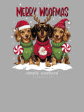 Merry Woofmas - Dachshunds - Christmas - F26 - SS - YOUTH T-Shirt