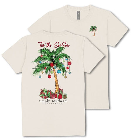 Tis The SeaSon - Palm Tree - Christmas  - F25 - SS - YOUTH T-Shirt
