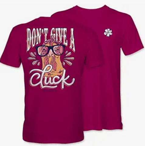 Don't Give a Cluck - Rooster - Adult T-Shirt - Itsa Girl Thing
