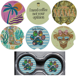Car Coaster Sets - Simply Southern (Sold in a set of 2)