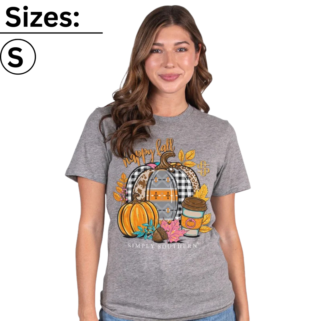 Happy Fall - Pumpkins & Latte - SS - S23 - Adult T-Shirt