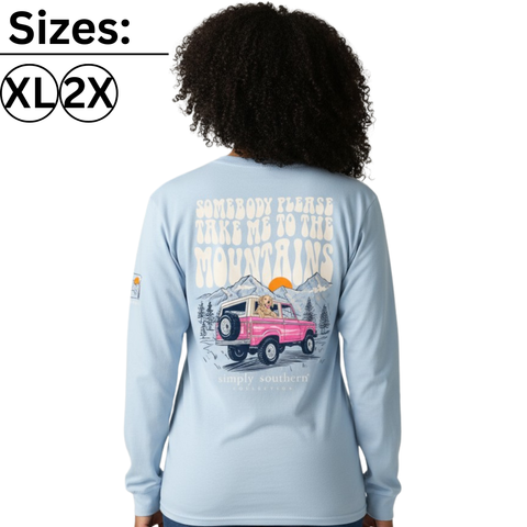 Somebody Please Take Me To The Mountains - SS - Adult Long Sleeve