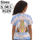 Egg-citing Times Ahead - Easter - Dog - Bunnies - S24 - SS - Adult T-Shirt