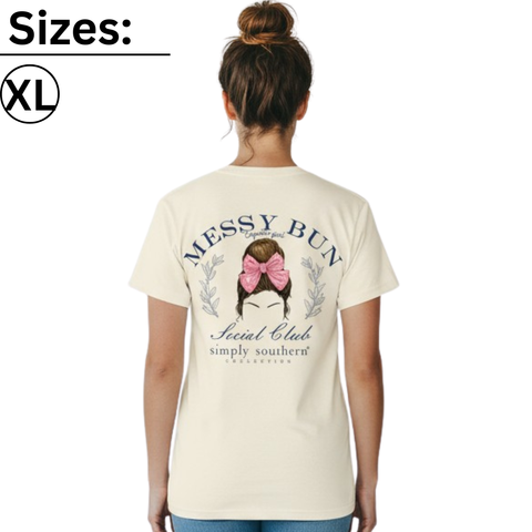 Messy Bun - Coquette Girl - SS - S24 - Adult T-Shirt