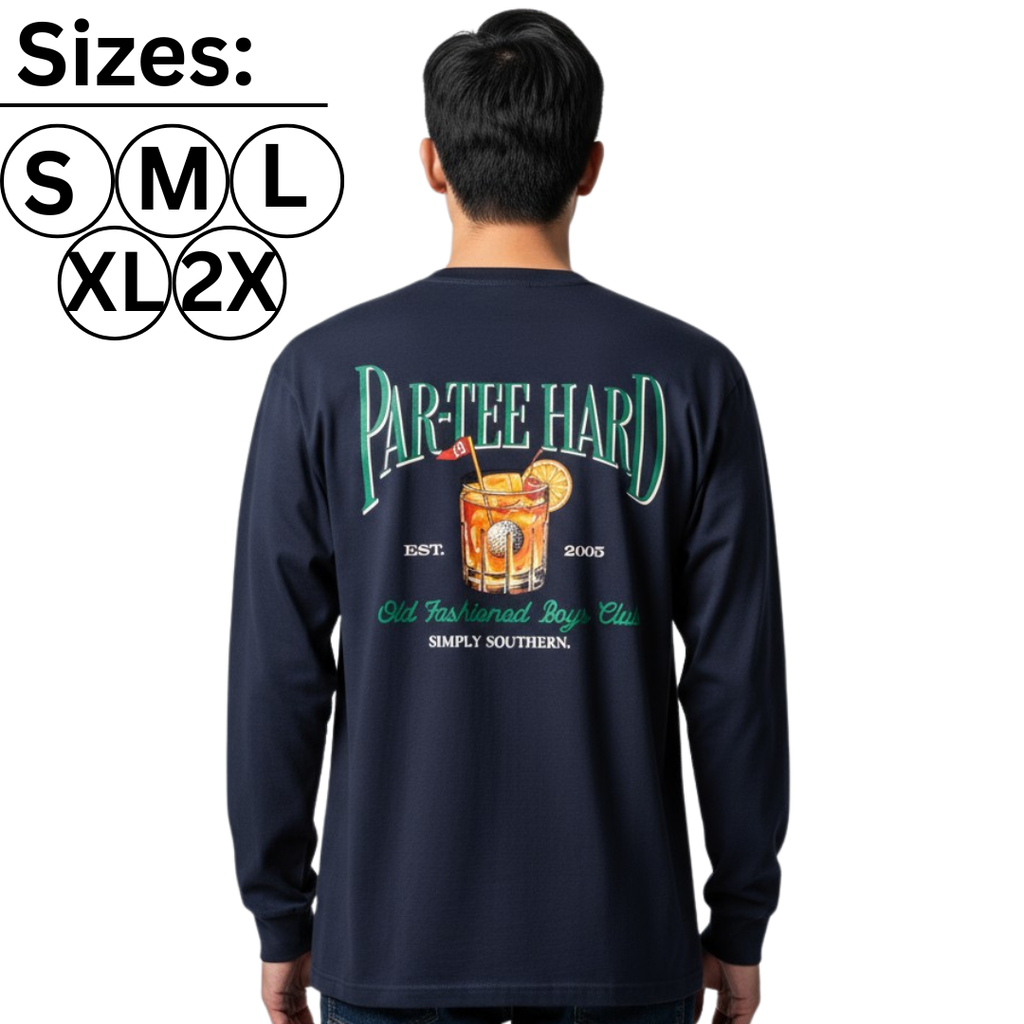 Par Tee Hard Old Fashioned Boys Golf - SS - F24 - Adult Long Sleeve