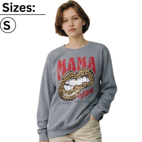 Mama Vibes - Lips - SS - F21 - Adult Crew