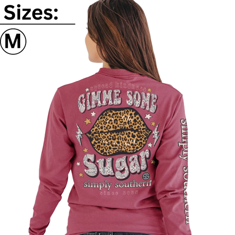 Spread Kindness - Gimme Some Sugar - Leopard Lips - SS - Adult Long Sleeve