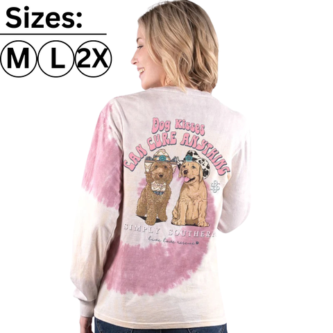 Dog Kisses Can Cure Anything - SS - Adult Long Sleeve