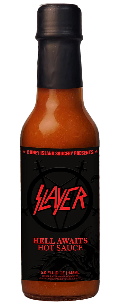 Slayer Hell Awaits Carolina Reaper Hot Sauce 5oz **New Product**