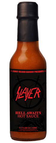 Slayer Hell Awaits Carolina Reaper Hot Sauce 5oz **New Product**