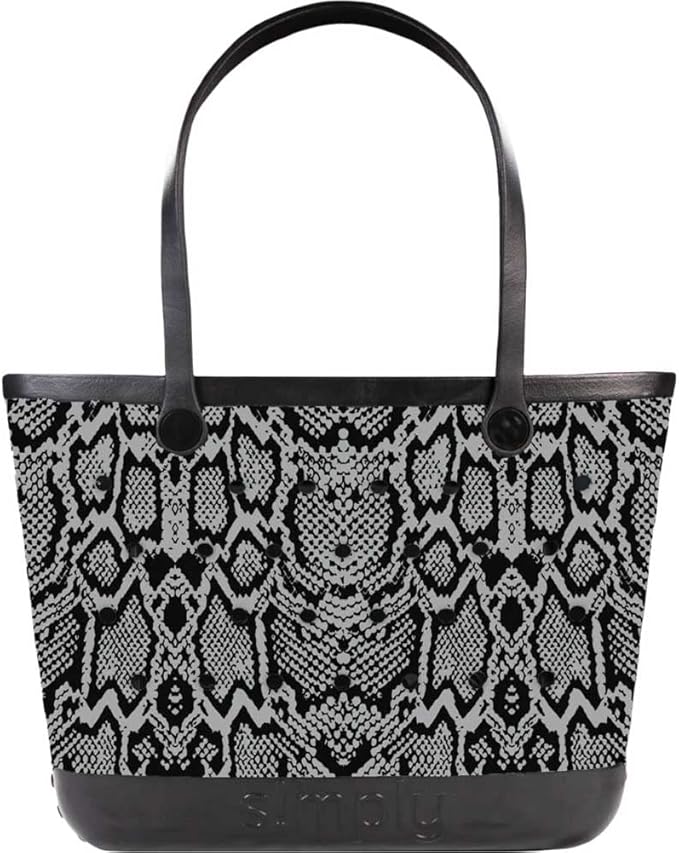 Snake Pattern Large Simply Tote - Simply Southern