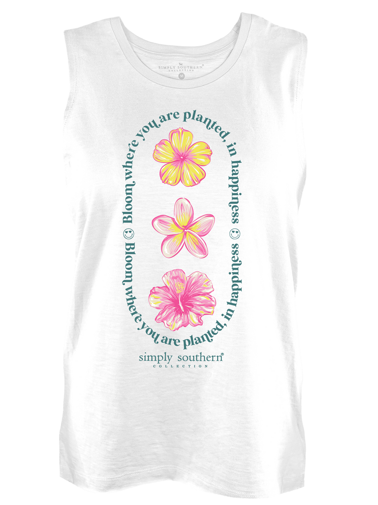 Bloom Where You Are Planted, In Happiness - S24 - SS - Fashion Tank Top