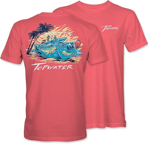 Skeleton Bottle - Fishing - Mahi - TW - Adult T-Shirt