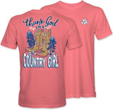 Thank God I'm A Country Girl - Boots - Adult T-Shirt - Itsa Girl Thing