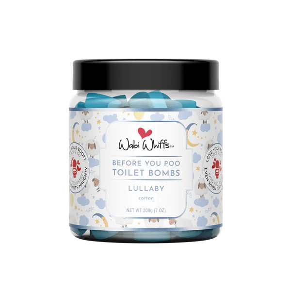 60ct Lullaby Toilet Love Bombs - Before You Poo Toilet Sprinkles - Wabi Whiffs