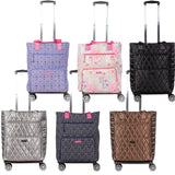 Swirl Quilted Convertible Rolling Tote - F26 - Simply Southern
