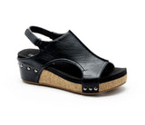 Volta II Sandal - Black Smooth - Boutique by Corkys