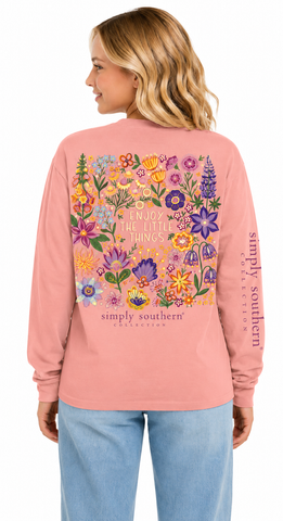 Enjoy The Little Things - Flowers - SS - F26 - YOUTH Long Sleeve