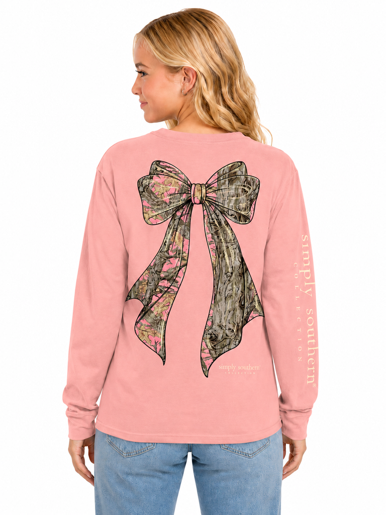 Tree Camo Bow - SS - F26 - YOUTH Long Sleeve
