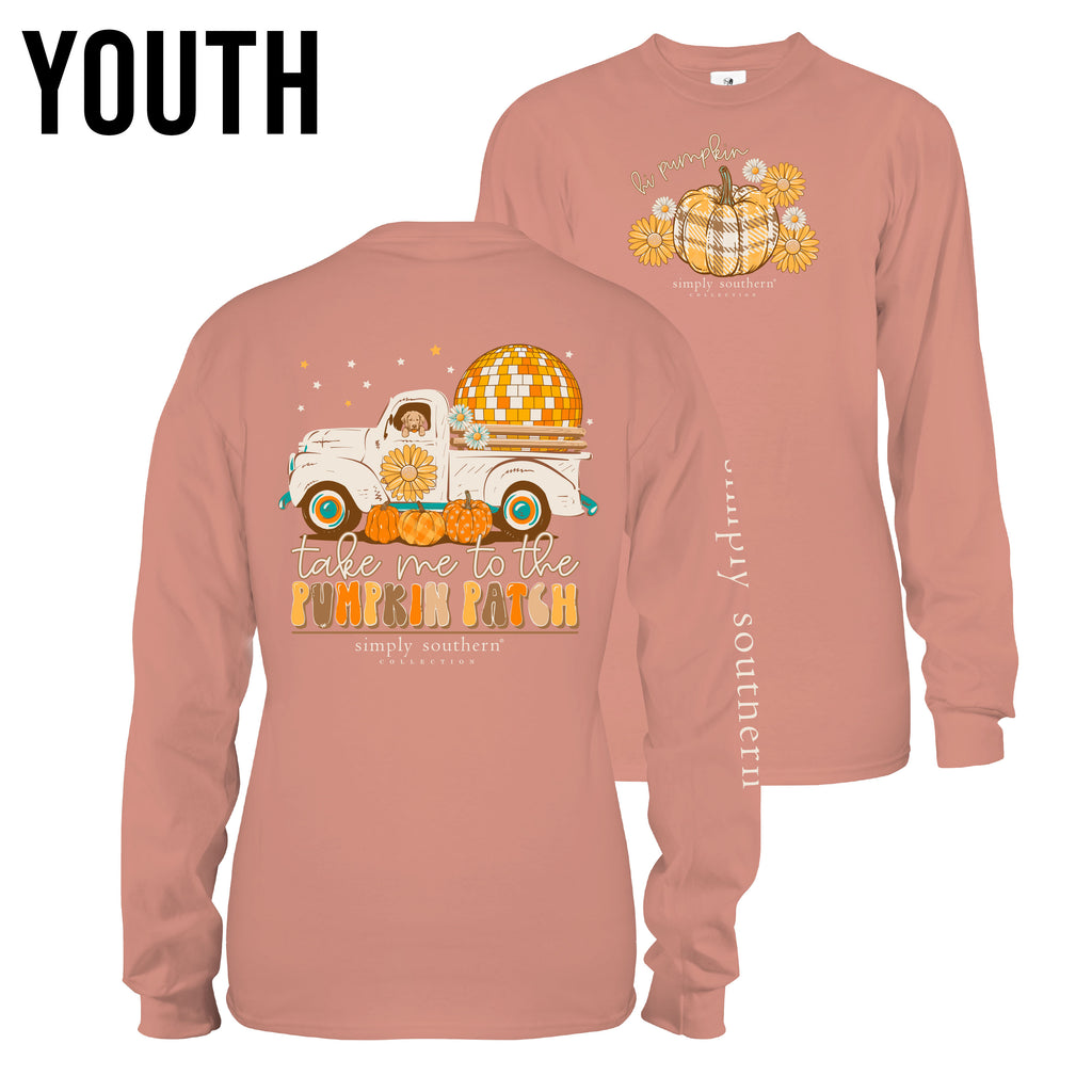 Take Me To The Pumpkin Patch - Vintage Truck - SS - F23 - YOUTH Long Sleeve