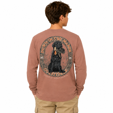 Down In The Marsh - Dog & Duck - SS - F26 - YOUTH Long Sleeve