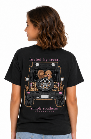 Fueled By Treats - Dogs - Off Road Vehicle - F26 - SS - YOUTH T-Shirt