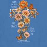 Even In The Chaos, His Grace Still Finds Me - Cross - SS - F26 - Adult Long Sleeve