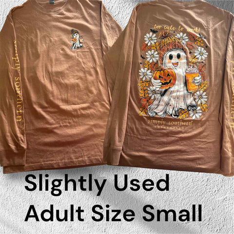 Slightly Used Simply Southern Men's Long Sleeve Shirt- Old Fashion - Adult Size Medium (M95)