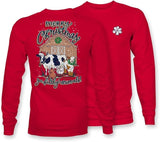 Merry Christmas Ya Filthy Animals - Barn - Farm - Adult Long Sleeve - Itsa Girl Thing