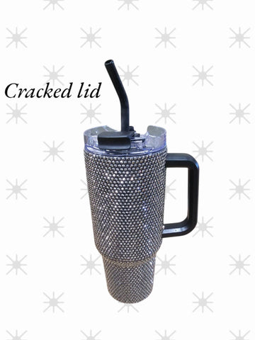 Simple Southern 40oz Black Sequin Tumbler (M13)