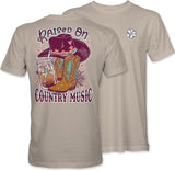 Raised on Country Music - Adult T-Shirt - Itsa Girl Thing