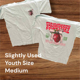 Slightly Used Simply Southern Youth T-Shirt - Strawberry Festival - Youth Size Medium (M112)