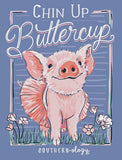 Chin Up Buttercup - Pig - Adult T-Shirt - Southernology