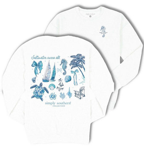 Saltwater Cures All - Crew Neck Sweatshirt - S25 - Adult Crew