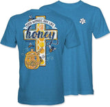 Kind Words are Like Honey - Bees - Cross - Adult T-Shirt - Itsa Girl Thing